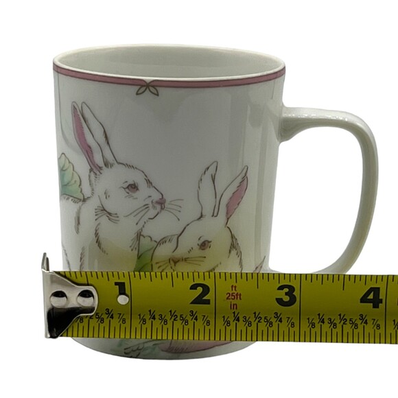 Vintage Fitz & Floyd Variations Bunny Rabbits Carrots Easter Coffee Tea Cup READ - Picture 12 of 13